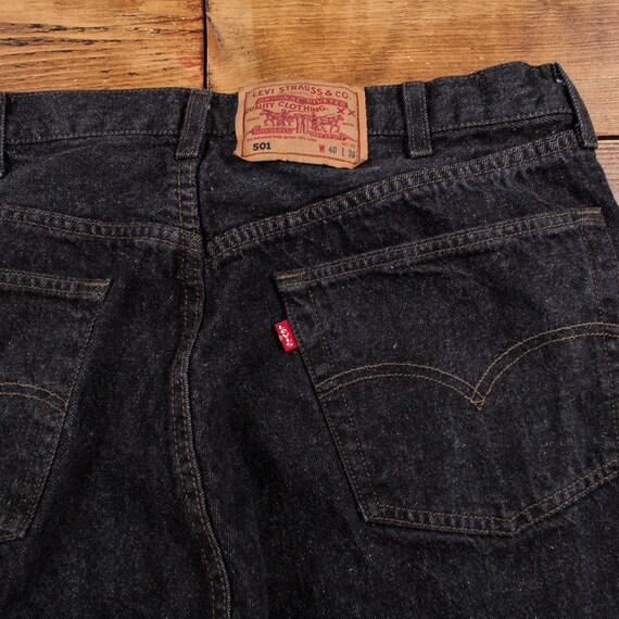 Vintage Levis 501 Jeans 38 x 33 Dark Wash Straigh… - image 7