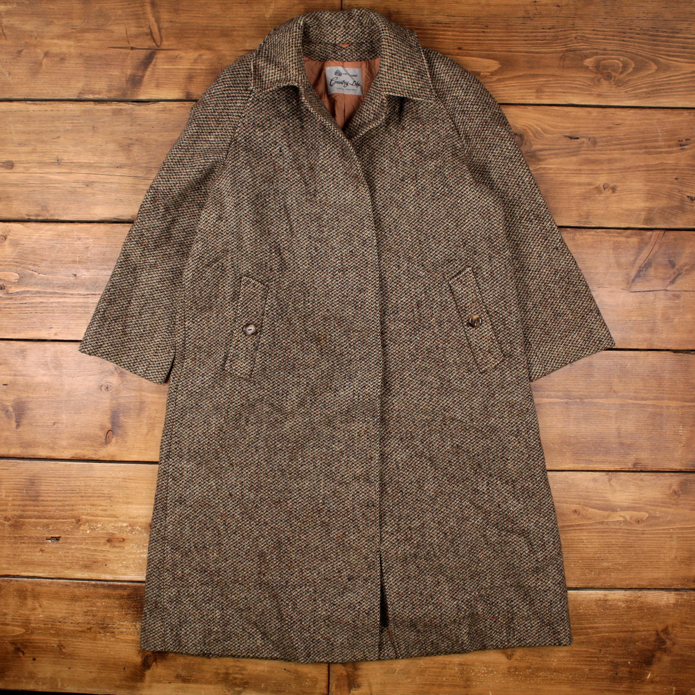 Vintage Tweed Coat - Etsy UK