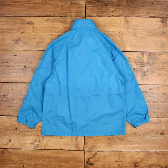 Vintage Eddie Bauer Outdoor Jacket S 80s Windbreaker Raglan Blue
