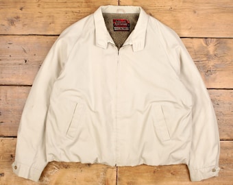 Vintage Sears Fieldmaster Jacket – Men's Large, 100% Cotton, Zip