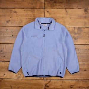 Vintage Columbia Outdoor Jacket L Fleece Fleece Blue Womens