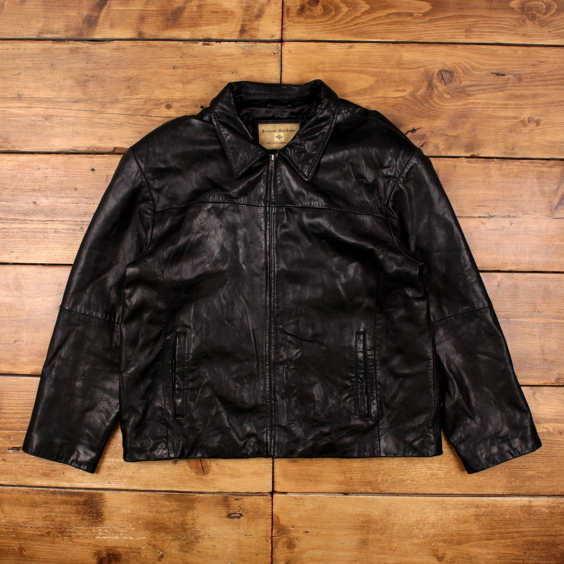 Boston Harbor Leather Jacket - Etsy