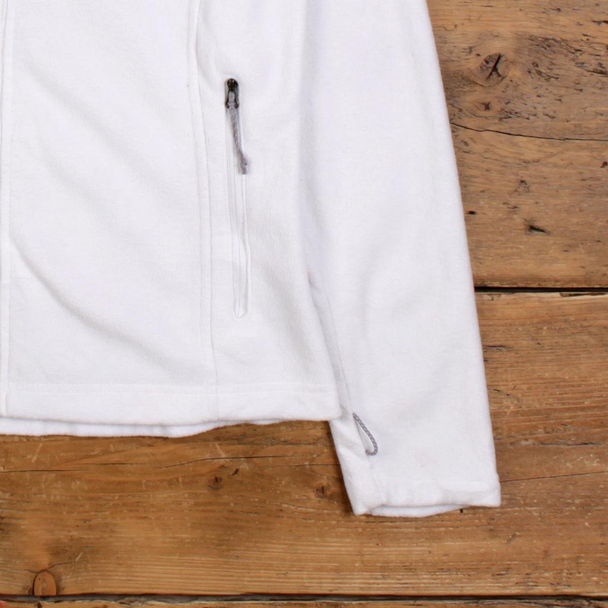Vintage Columbia Fleece Jacket M Womens 00s White Full Zip Hoodie 