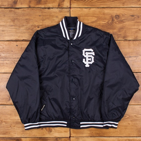 Vintage San Francisco Giants Bomber Jacket L MLB Blue Varsity 