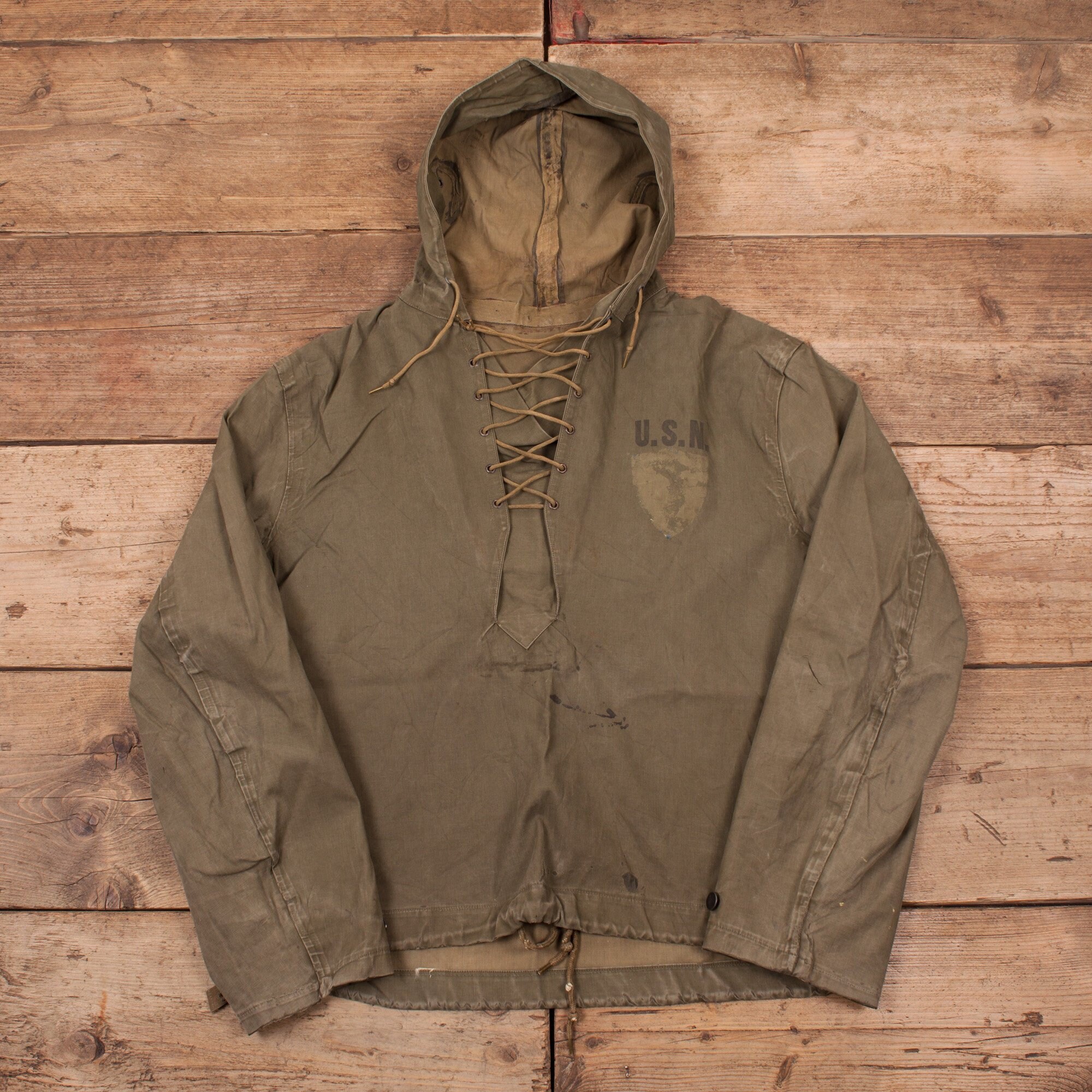 Mens Vintage US Navy WW2 OD Green Foul Weather Smock Jacket Etsy