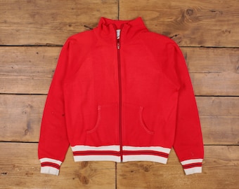 Vintage Sears Track Jacket M 70s Two Stripes Blue Womens Zip - Etsy