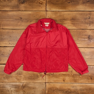 Vintage L.L.Bean Windbreaker Jacket M Red Zip