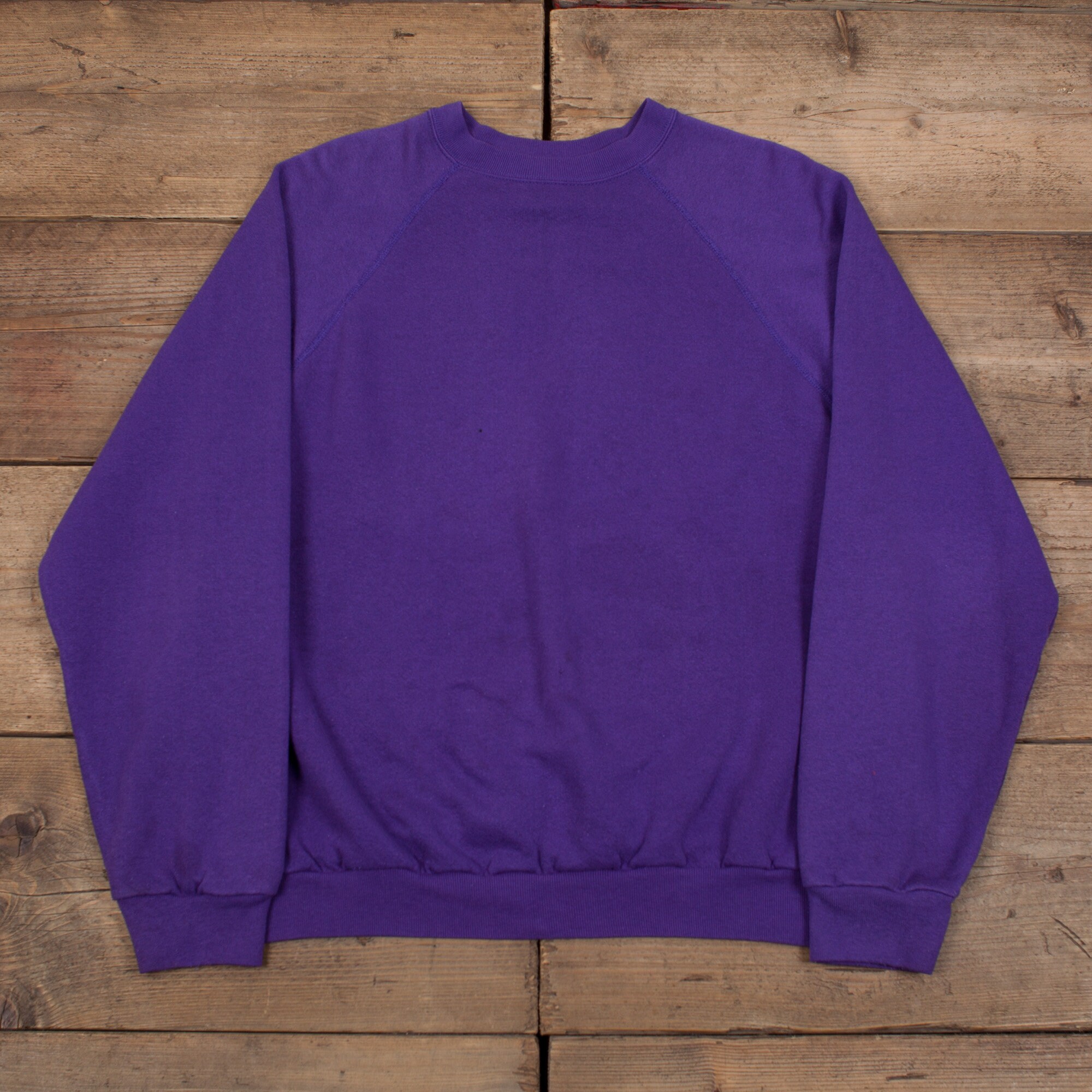 purple crewneck