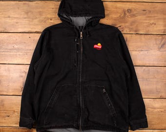 Vintage 1990s Tough Duck Quilt Lined Traditional Coat / Made in