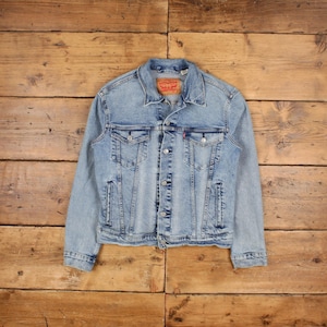 vintage Levi&#39;s Denim Jacket S bleu camionneur
