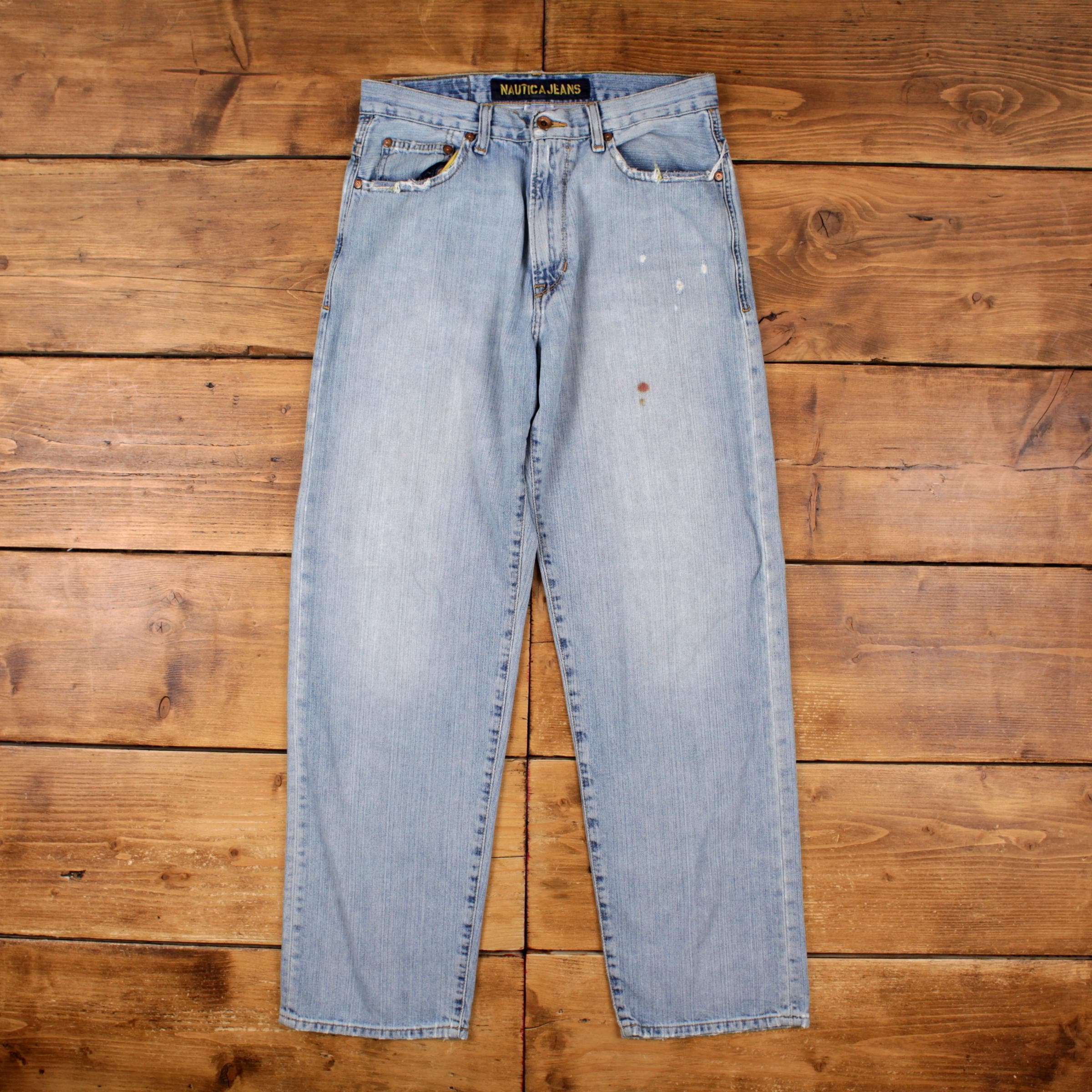 Vintage Nautica Jeans Pants Trousers 30x32 Y2K Baggy Unisex