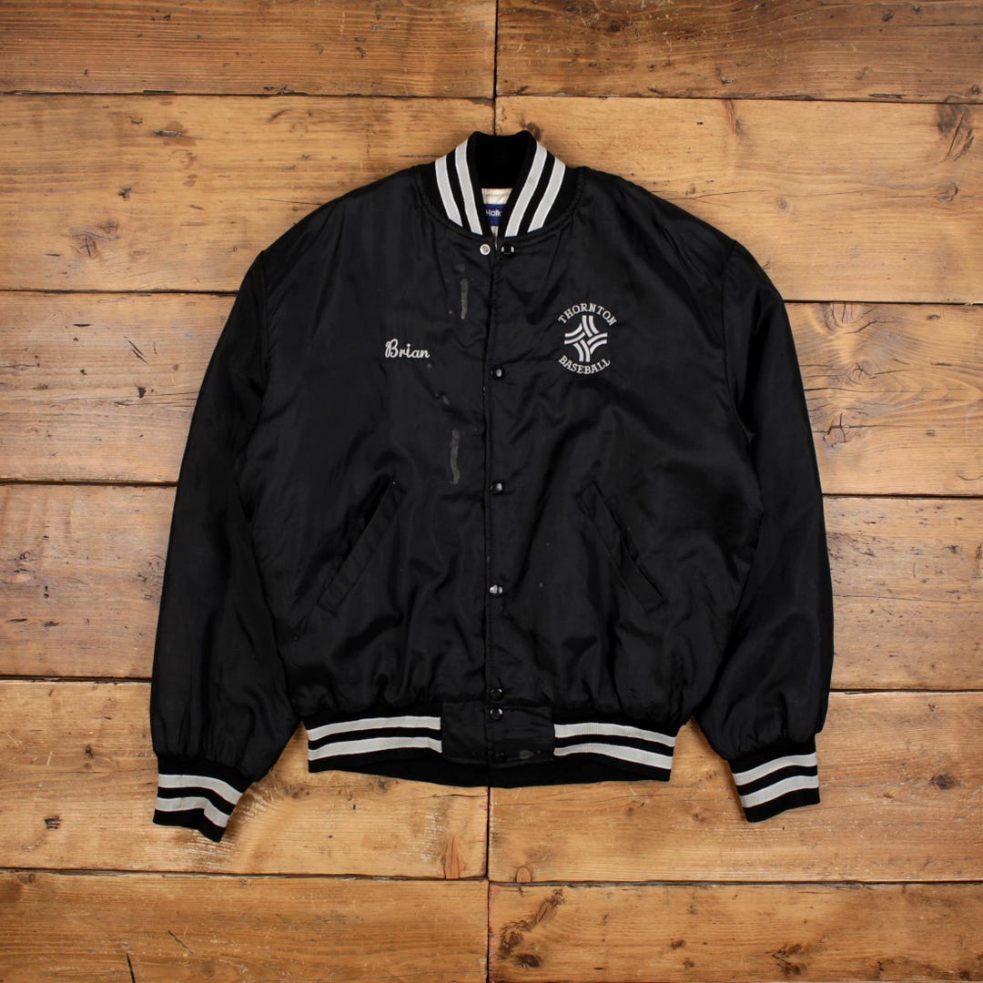 ジャケット・アウター vintage HOLLOWAY stadium jumper Vintage Holloway Varsity Jacket L 90s Bomber Baseball USA Made