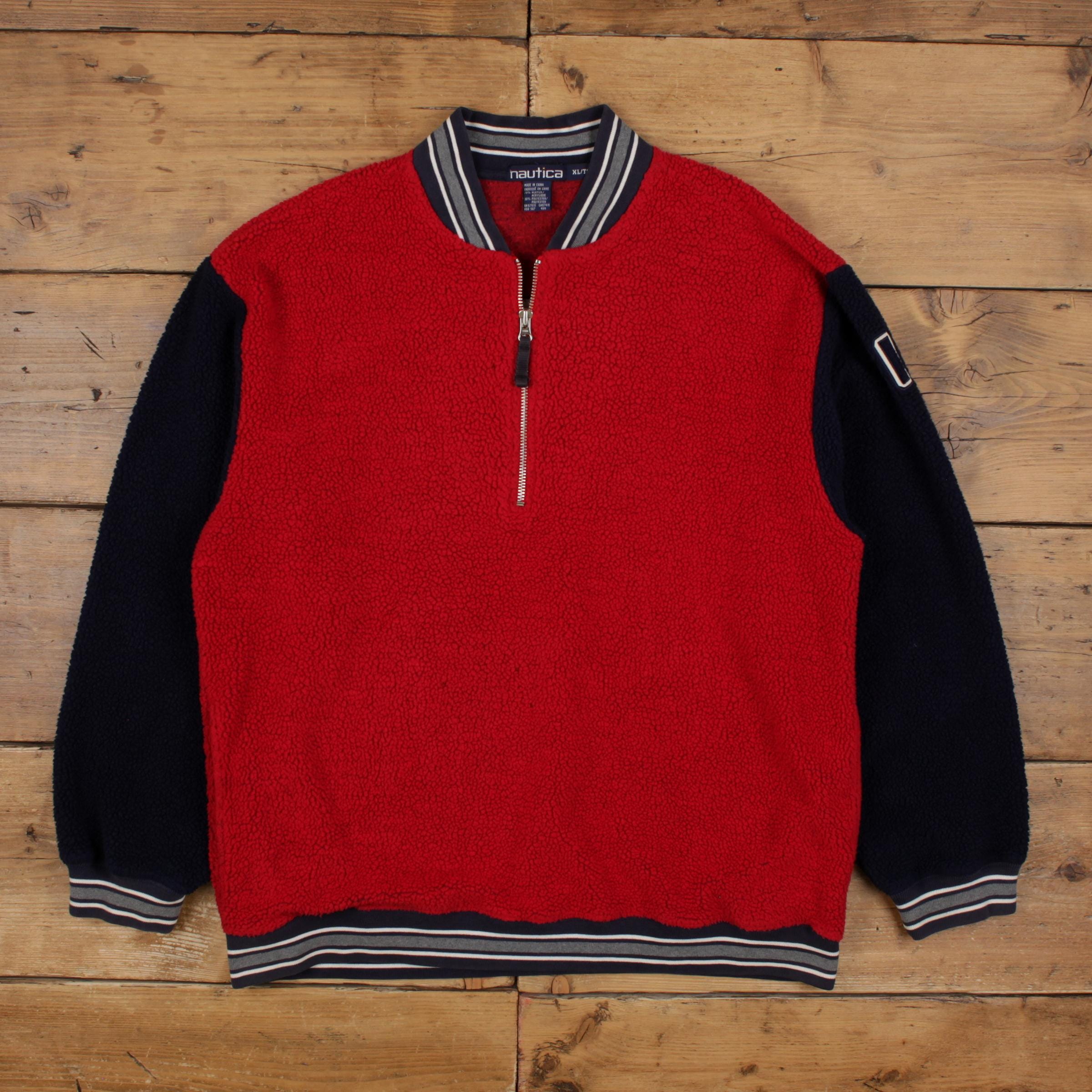 Vintage Nautica Outdoor Jacket XL Fleece Fleece Red - Etsy