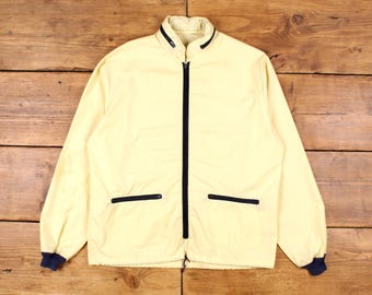 Vintage Bomber Jacket M 90s Yellow