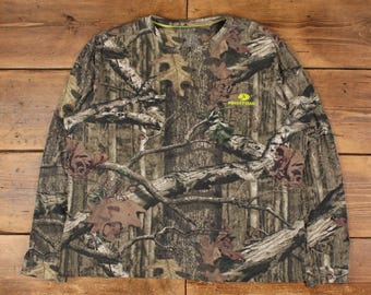 Mossy Oak Real Tree T-Shirt 2XL Mens Hunting Outdoor Nature Print Camo