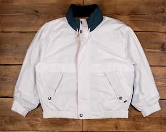 Veste coupe-vent London Fog vintage L Blanc