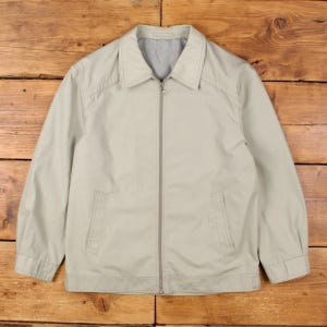 Vintage Windbreaker Jacket 2XL 80s Grey