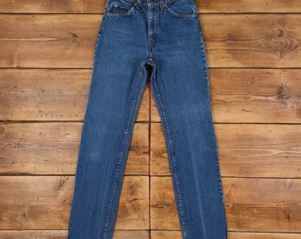 Vintage Levis 509 Jeans 26 x 33 USA Made Stonewash Straight Blue Womens Denim