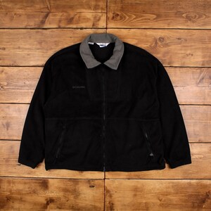 Vintage Columbia Outdoor Jacket 2XL Fleece Fleece Black