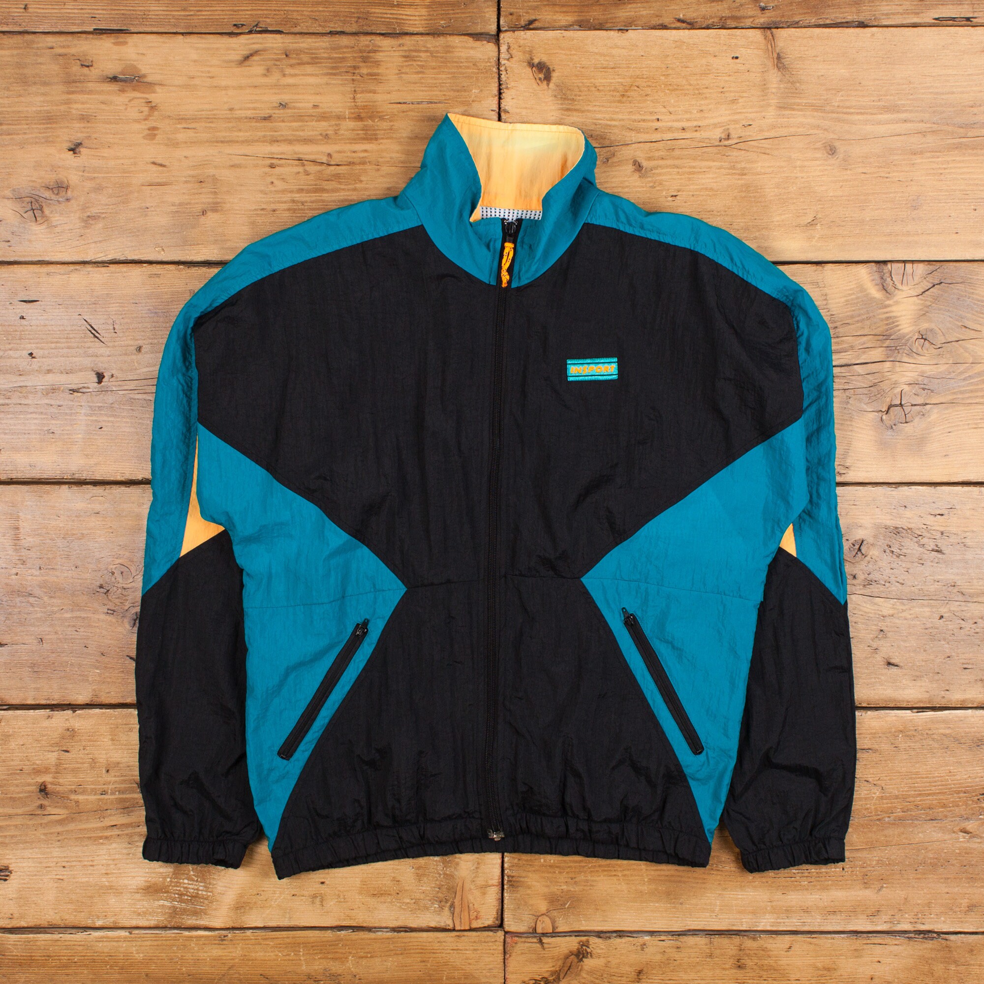 Vintage Track Jacket S 80s Black Zip - Etsy Vintage Track Jacket S 80s Black Zip - Etsy