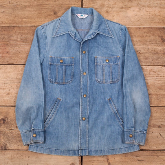 Mens’s Vintage Lee Set 70s Blue Denim Workwear Hip