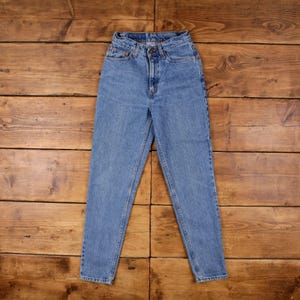 Vintage Levis 512 Jeans 26 x 30 USA Made 90s Stonewash Straight Blue Womens
