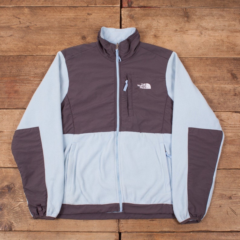 pale blue fleece jacket