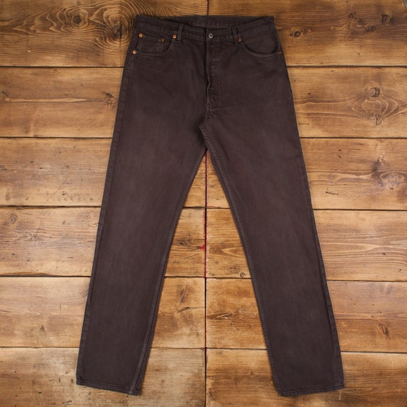 Vintage Levis 501 Jeans 35 x 36 Dark Wash Straigh… - image 1