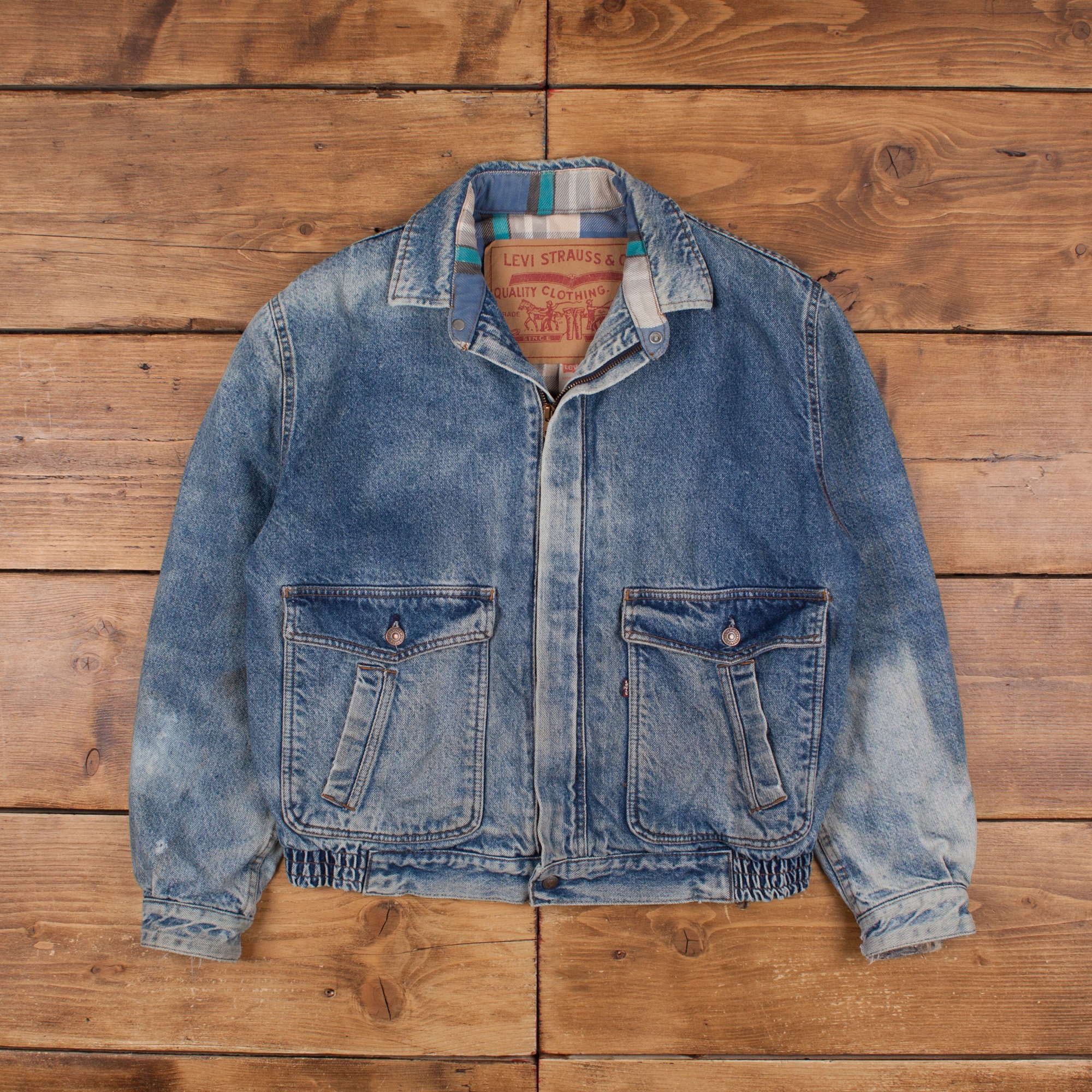Levi denim bomber jacket sale