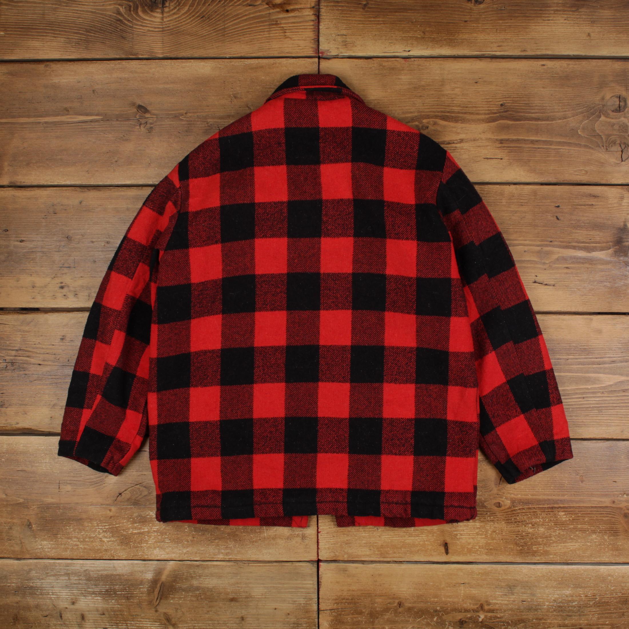 Vintage Rappers Wool Jacket M 90s Lumberjack Sherpa Lined