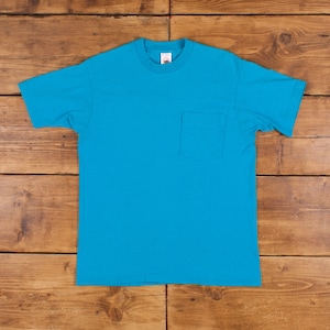 Vintage Fruit of the Loom Single Stitch T Shirt Rohling Medium 90er Jahre USA Made Blue