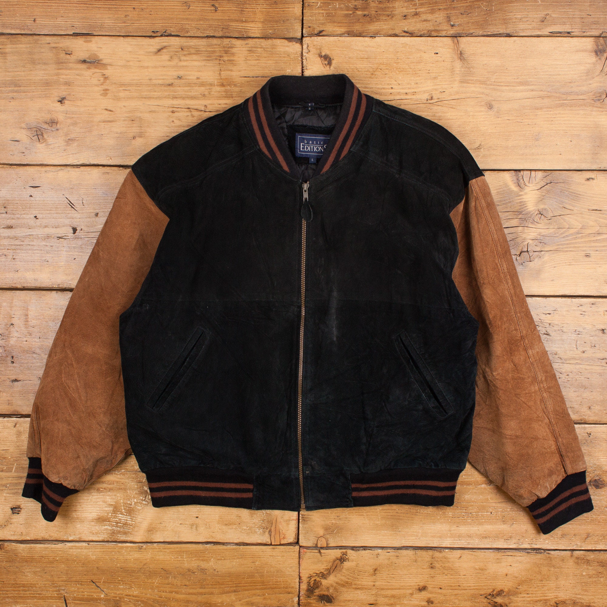 90’s archive cow leather varsity jacket Vintage Leather Varsity Jacket - Etsy