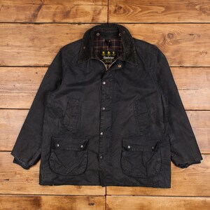 Vintage Barbour Bedale Jacket C44 L 90s Wax Cotton