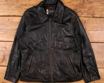 Vintage Eddie Bauer Leather Jacket L 90s Car Coat Brown Womens - Etsy