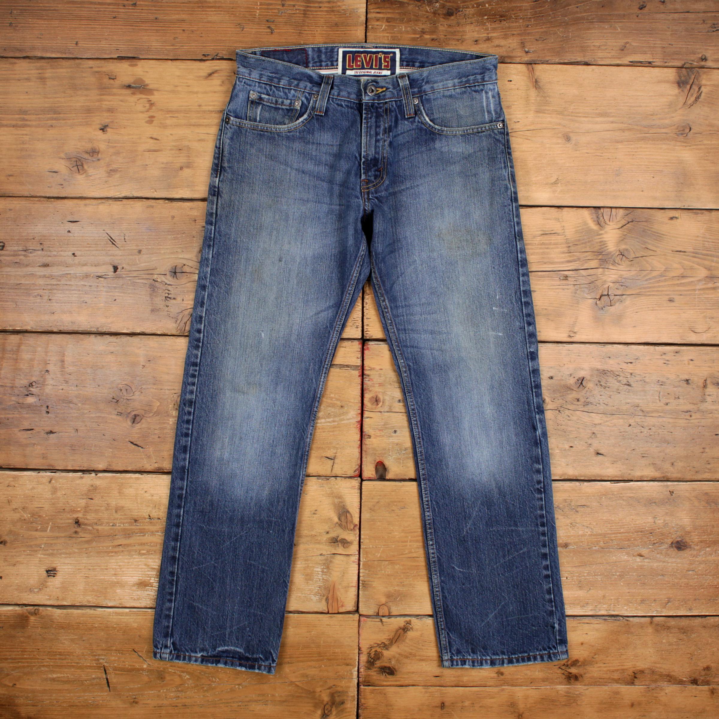 Levis 514 Jeans 32x30 Blue 00s Slim Straight Medium Stonewash