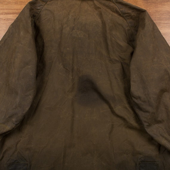 Vintage Barbour Bedale Jacket C34 S Wax Cotton Hu… - image 9
