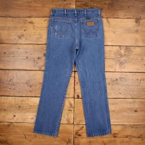 Vintage Wrangler Jeans 32x32 90s Blue 934den Straight Stonewash Western Denim image 2
