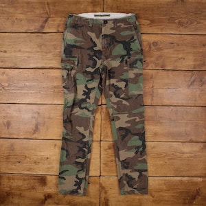 Vintage Polo Ralph Lauren Outdoor Pants Trousers 32x34 Camo Cargo Mens Green