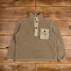 Vintage Nike ACG Outdoor Jacket L Fleece Pullover Deep Pile Beige