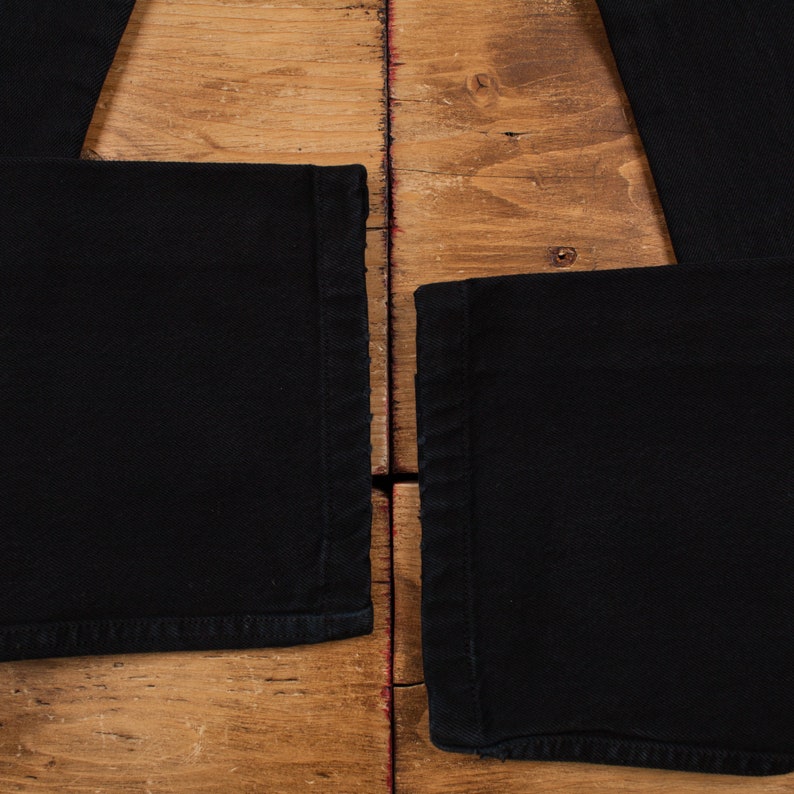 Vintage Levis 501 Jeans 29 x 31 Dark Wash Recht Zwart Rood Tab Denim afbeelding 8