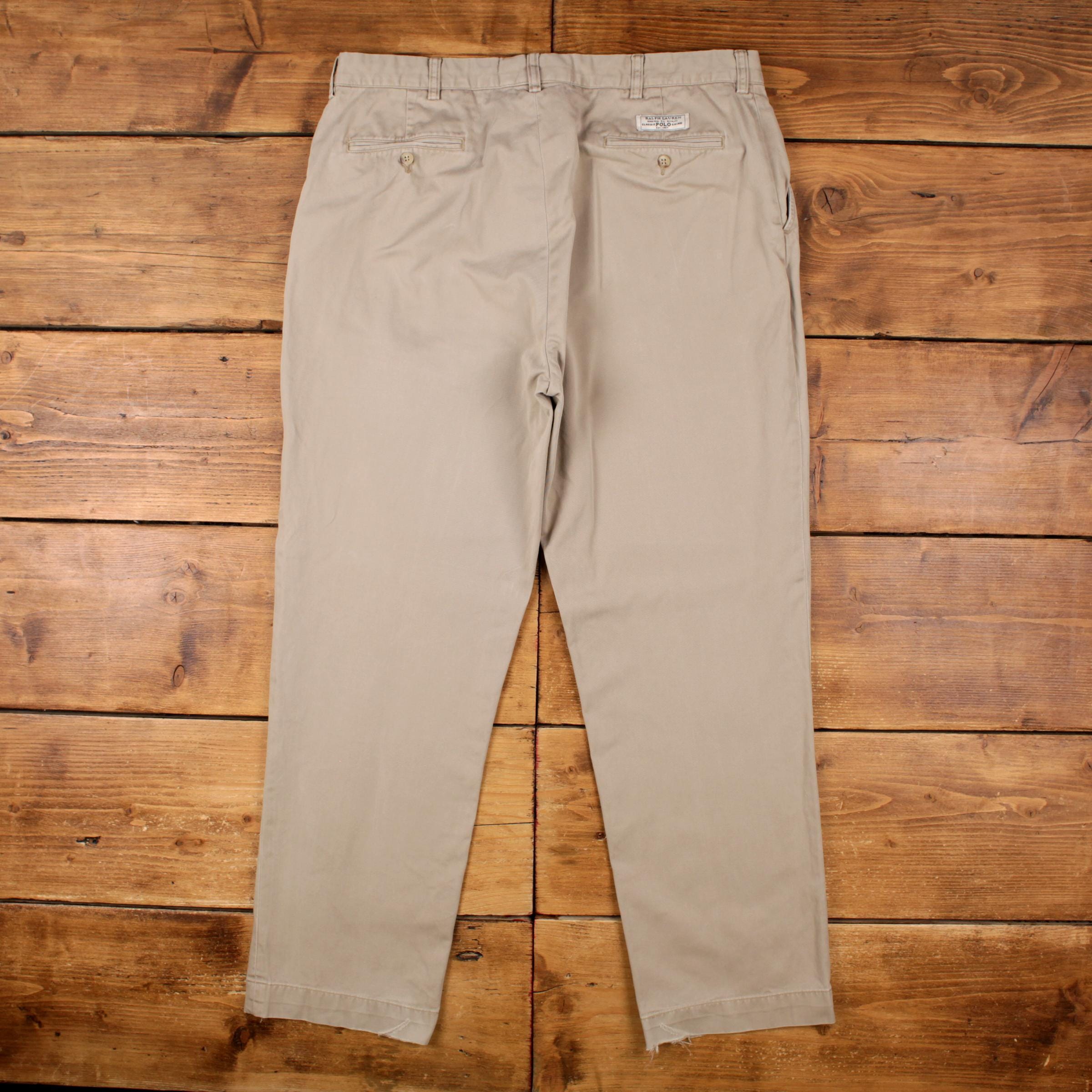Vintage Polo Ralph Lauren Chino Pants Trousers 38x32 90s Prospect