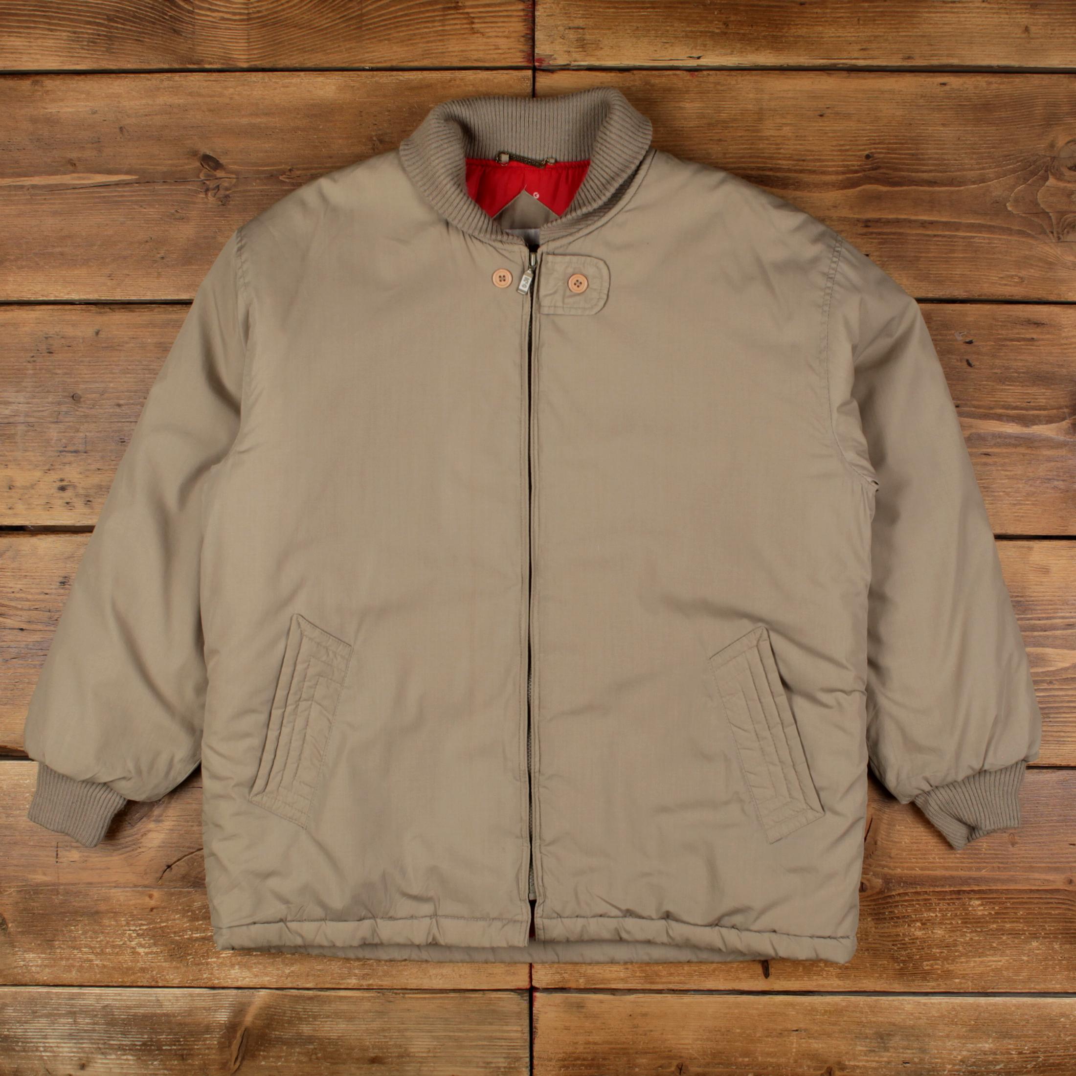ジャケット・アウター 70s McGregor Gray Wool Stadium Jacket McGregor Coats, Jackets & Vests for Wool Outer Shell Men for