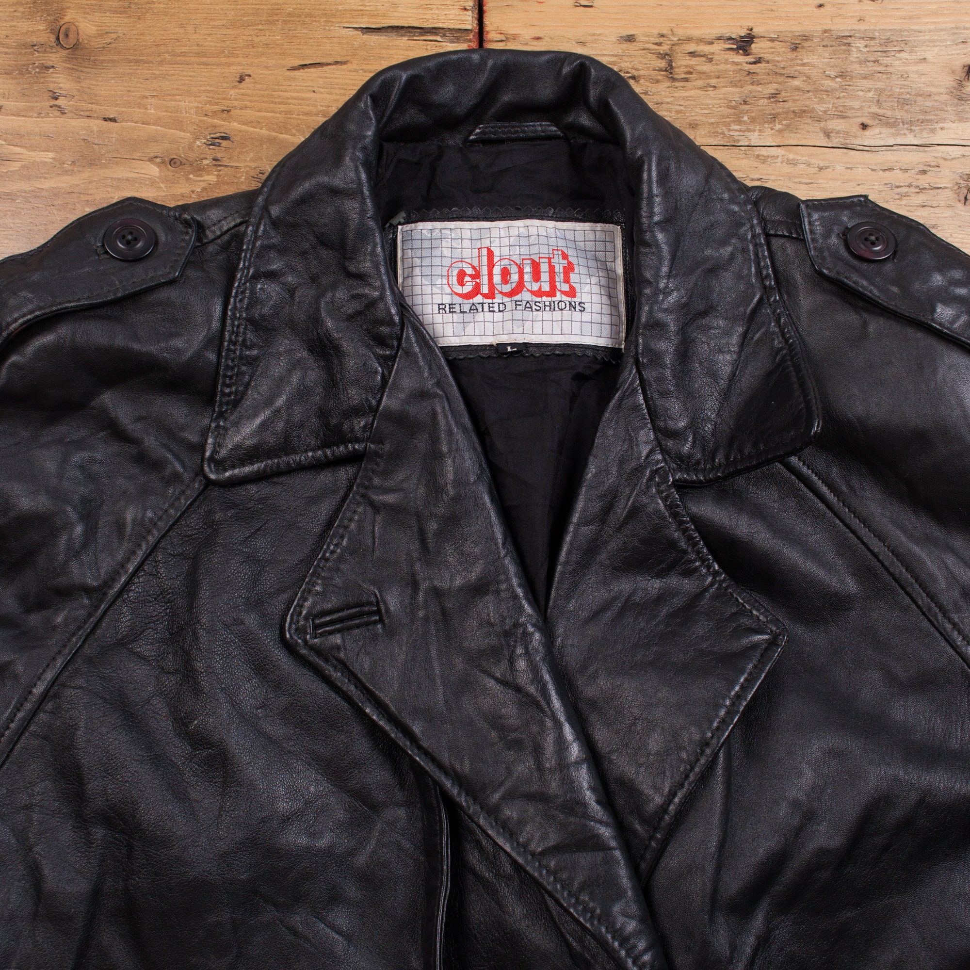 【KOOLOSET】Vintage Leather Hood Jacket Vintage 60s 70s Oxblood Unbranded Talon Zipper Cafe Racer