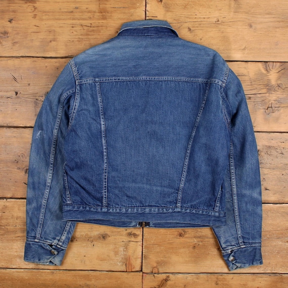 Vintage Montgomery Ward 101 Denim Jacket 44 Mens 60s Scovill Zip
