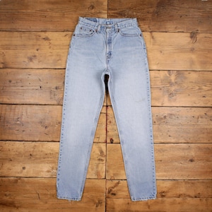 Vintage Levis 512 Jeans 28 x 32 Stonewash Straight Blue Womens Red Tab Denim