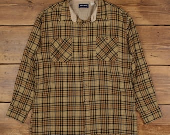 Chemise Homme John Blair, Manches Longues, Bleue, Taille L, Neuve Avec étiquettes