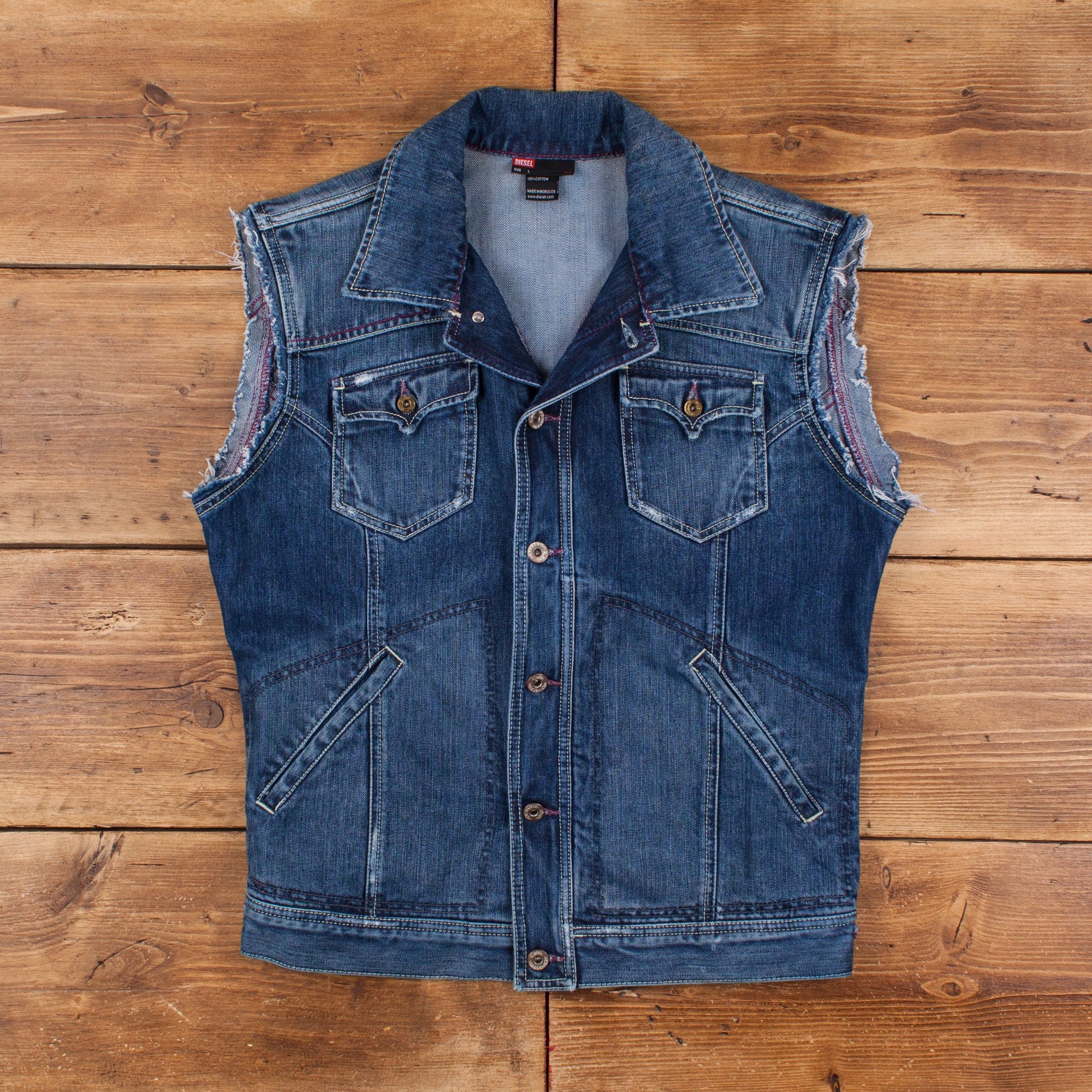 Fitted Denim Vest