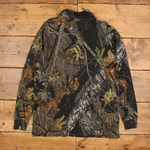 Mossy Oak Real Tree T-shirt XL heren groen camouflage hoge hals jachtcamouflage afbeelding 2