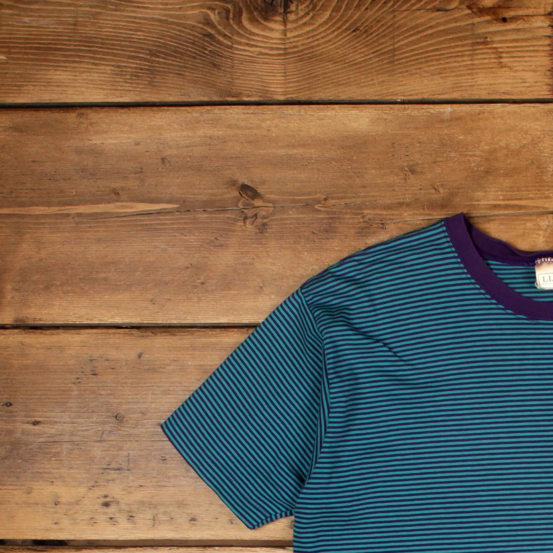 Vintage L.L. Bean Single Stitch T Shirt Blank Large 90s USA