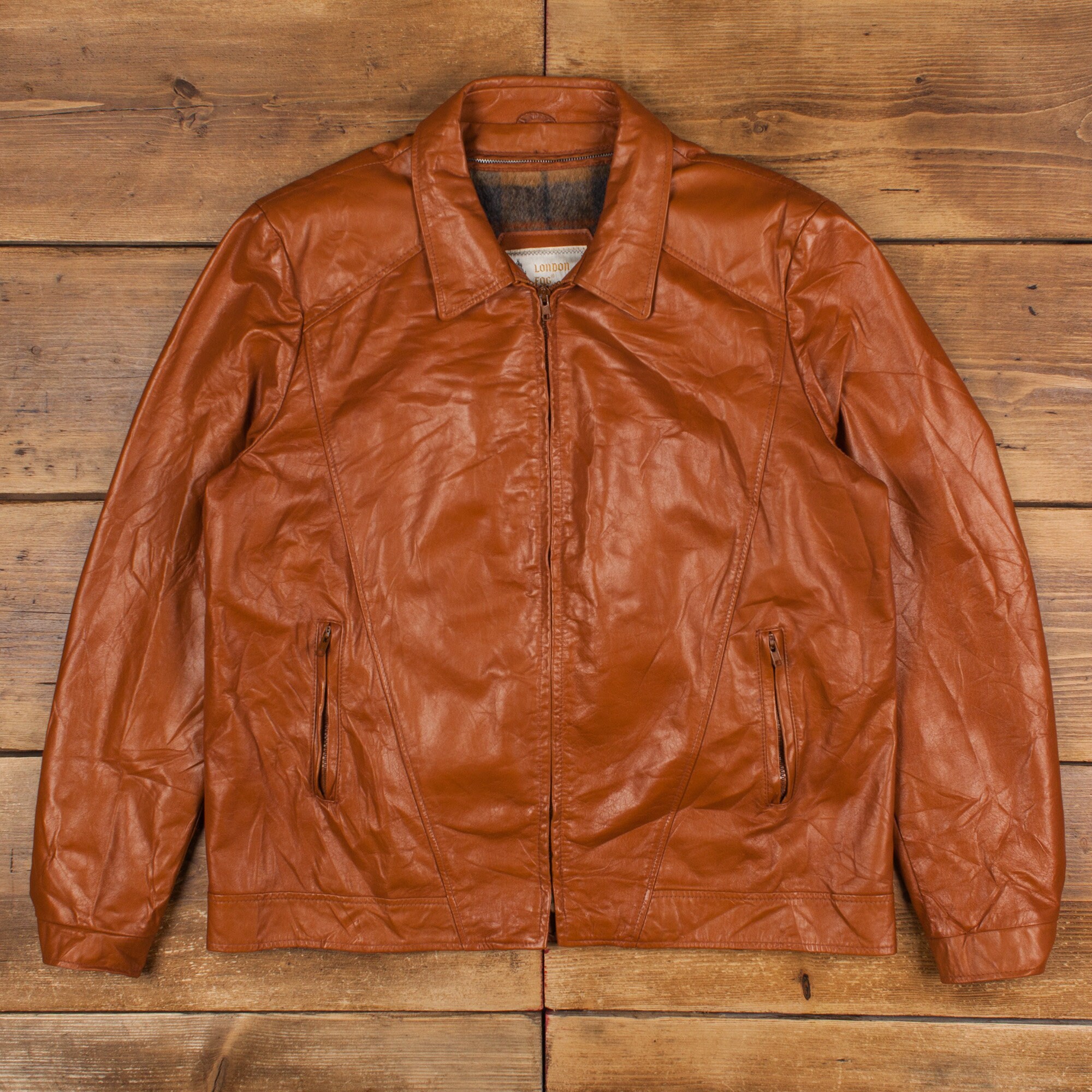 Vintage London Fog Leather Jacket M 80s Removable Liner USA Vintage London Fog Leather Jacket M 80s Removable Liner USA